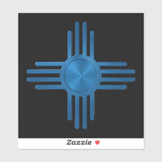 Zia Sun Blue  Aufkleber (Blatt)