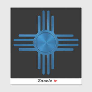Zia Sun Blue Aufkleber