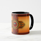 Zia Sun des New Mexiko Tasse (VorderseiteRechts)