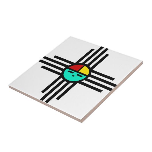 Zia Sun God Fliese (Seite)