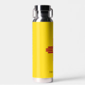 Zia Sun New Mexico Flag Persönlicher Name Trinkflasche (Vorne)