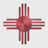 Zia Sun Red  Aufkleber (Vorderseite)