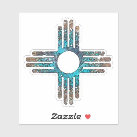 Zia Sun Symbol Aufkleber (Blatt)