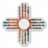 Zia Sun Symbol Aufkleber (Vorderseite)