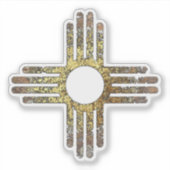 Zia Sun Symbol Aufkleber (Vorderseite)