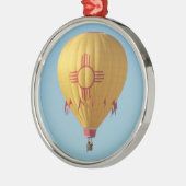 Zia Sun Symbol Hot Air Ballon Ornament (Links)