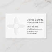 Zia Sun Symbol Illustration Indigene Kunst Visitenkarte (Vorderseite)