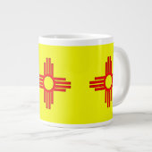 Zia-Sun-Symbol Jumbo-Tasse (Vorderseite Rechts)