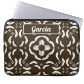 Zia Symbol and Feather Design Southwestern Laptopschutzhülle (Vorderseite)