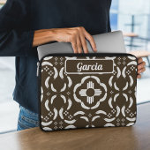 Zia Symbol and Feather Design Southwestern Laptopschutzhülle