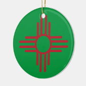 Zia Symbol Custom Year Holiday Keramik Ornament (Links)