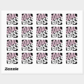 ZIAL BOSS QUADRATISCHER AUFKLEBER (Blatt)
