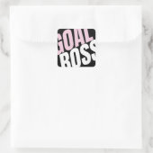 ZIAL BOSS QUADRATISCHER AUFKLEBER (Tasche)