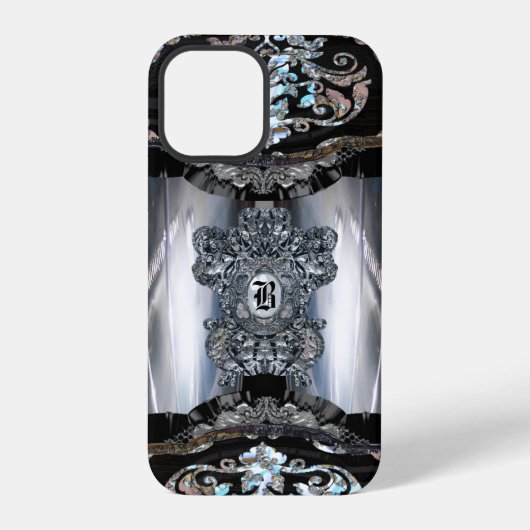 Zibacho Elegant Monogram iPhone Hülle (Rückseite)