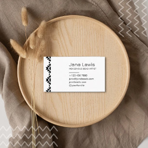 Zic Zac Design Illustration Native Indigenous Art Visitenkarte