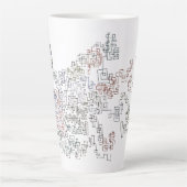 Zick-Zack-Doodlebug-Lattemug Milchtasse (Vorderseite)