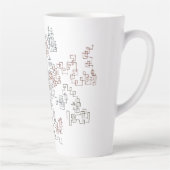 Zick-Zack-Doodlebug-Lattemug Milchtasse (Rechts)
