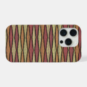 Zick-Zack-Stofflook-Etasche iPhone Hülle (Rückseite (Horizontal))