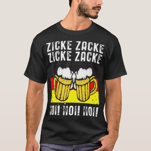 Zicke Zacke Hoi Hoi Hoi Octoberfest T-Shirt (Vorderseite)