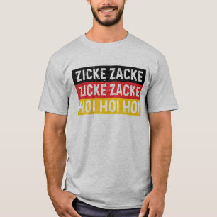 Zicke Zacke Hoi Oktoberfest Deutsche Fahne Fabel T-Shirt