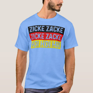 Zicke Zacke Hoi Oktoberfest Deutsches Flag Party F T-Shirt