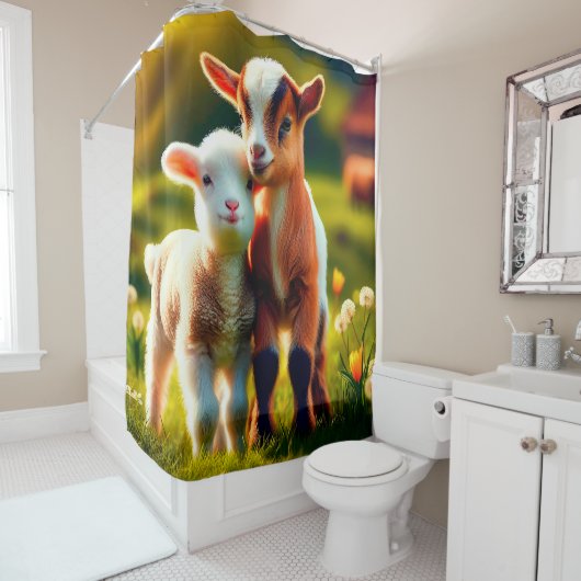 Zicklein Duschvorhang (Beispiel)