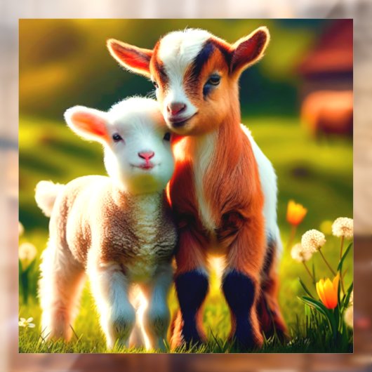 Zicklein Fensteraufkleber (Blatt 2)