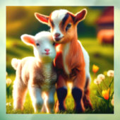 Zicklein Fensteraufkleber (Blatt 3)