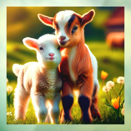 Zicklein Fensteraufkleber (Blatt 3)