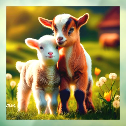 Zicklein Fensteraufkleber (Blatt 3)