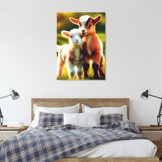 Zicklein Leinwanddruck (Insitu (Schlafzimmer))