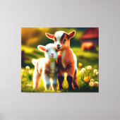 Zicklein Leinwanddruck (Vorderseite)