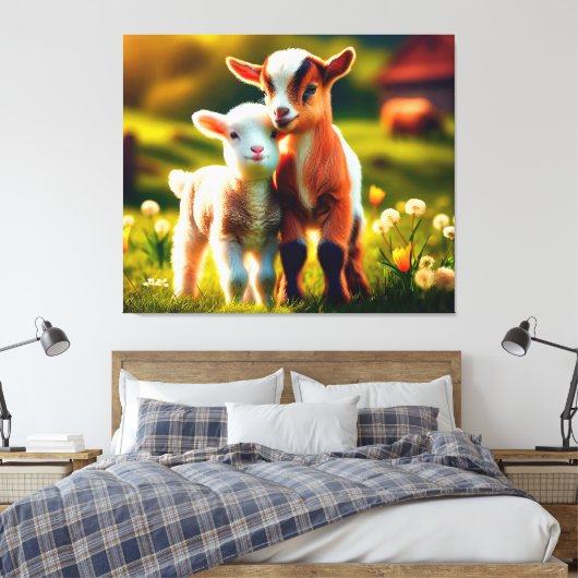 Zicklein Leinwanddruck (Insitu (Schlafzimmer))