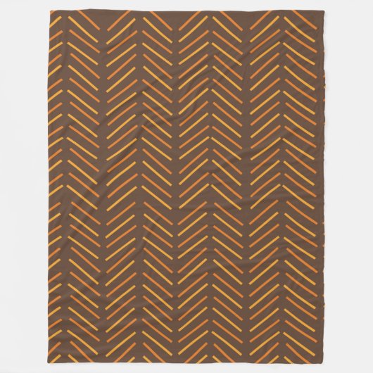 Zickzack 1970er fleecedecke (Vorderseite)