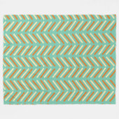 Zickzack 1970er fleecedecke (Vorderseite (Horizontal))