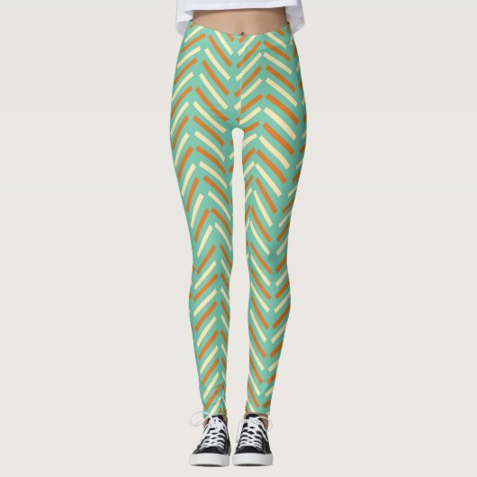 Zickzack 1970er leggings (Vorderseite)