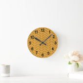 Zickzack 1970er runde wanduhr (Zuhause)