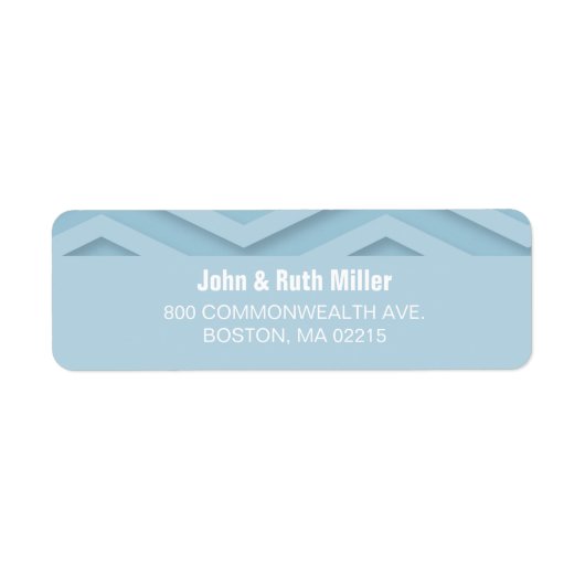 Zickzack 1 Wählen Sie Ihre Color Rücksendeadressen (Vorne)