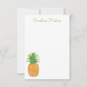 Zickzack Ananas Dankeskarte (Vorderseite)