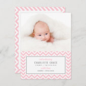 ZICKZACK Ankündigung der Neugeburt (Vorne/Hinten)