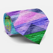 Zickzack Anstrich Chic Trendy Krawatte (Gerollt)
