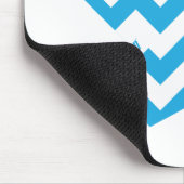 Zickzack-Aqua 2 Mousepad (Ecke)