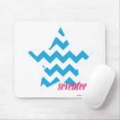 Zickzack-Aqua 2 Mousepad (Mit Mouse)