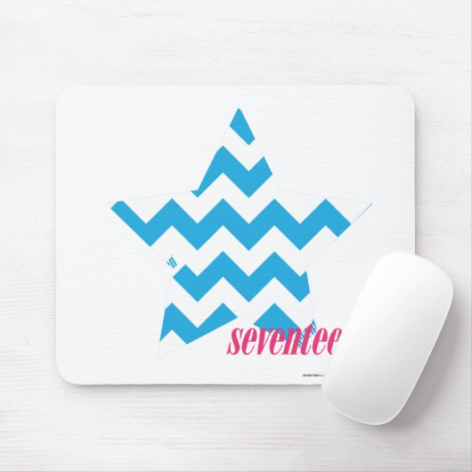 Zickzack-Aqua 2 Mousepad (Mit Mouse)