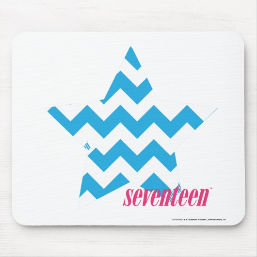 Zickzack-Aqua 2 Mousepad (Vorne)