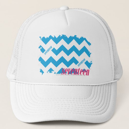 Zickzack-Aqua 3 Truckerkappe (Vorderseite)