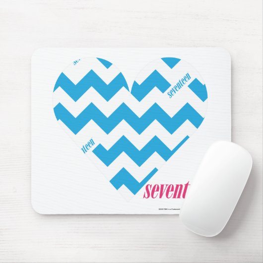 Zickzack-Aqua 4 Mousepad (Mit Mouse)