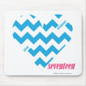 Zickzack-Aqua 4 Mousepad (Vorne)