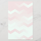 Zickzack Aqua & Maroon Stationery für Handschrifte (Rückseite)