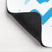 Zickzack-Aqua Mousepad (Ecke)